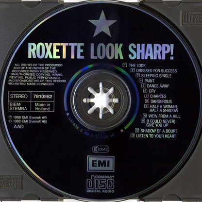 Roxette - Look Sharp! (CD) Compact Disc Goede Staat