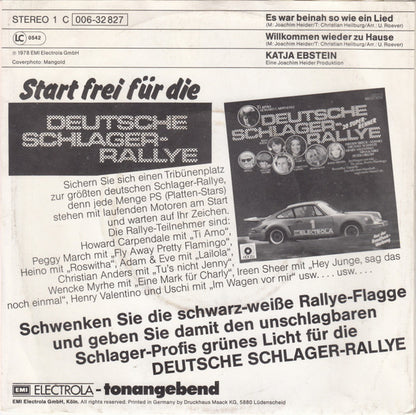 Katja Ebstein - Es War Beinah So Wie Ein Lied Vinyl Singles Vinyl Very Good (VG) <br> Hoes Good Plus (G+)