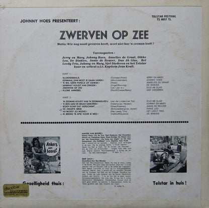 Various - Johnny Hoes Presenteert: Zwerven Op Zee (LP) Vinyl LP Vinyl Very Good (VG) <br> Hoes Good Plus (G+)