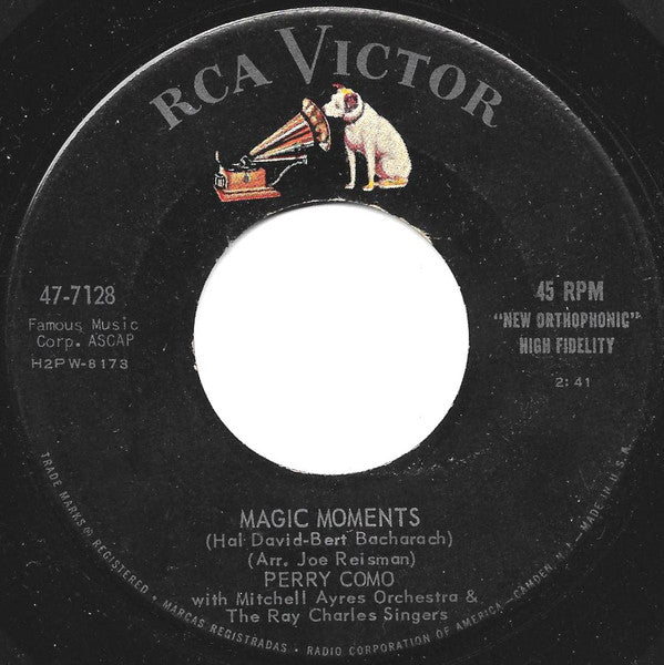Perry Como - Magic Moments Vinyl Singles Vinyl Very Good (VG) <br> Hoes Generic