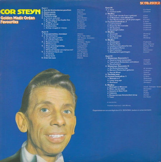 Cor Steyn - Golden Magic Organ Favourites (LP) Vinyl LP Dubbel Vinyl Zeer Goed / Hoesje Goed "VINYLSINGLES.NL"