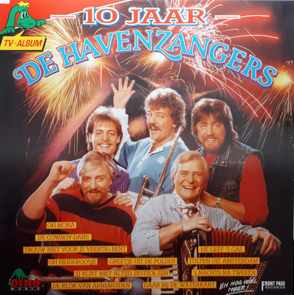 Havenzangers - 10 Jaar (LP) Vinyl LP Vinyl Very Good (VG) <br> Hoes Good Plus (G+)