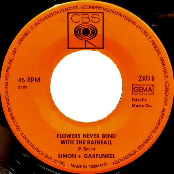 Simon & Garfunkel - I Am A Rock Vinyl Singles Vinyl Very Good (VG) <br> Hoes Generic