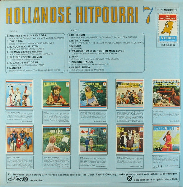 Various - Hollandse Hitpourri * (LP) Vinyl LP Vinyl Very Good (VG) <br> Hoes Good Plus (G+)