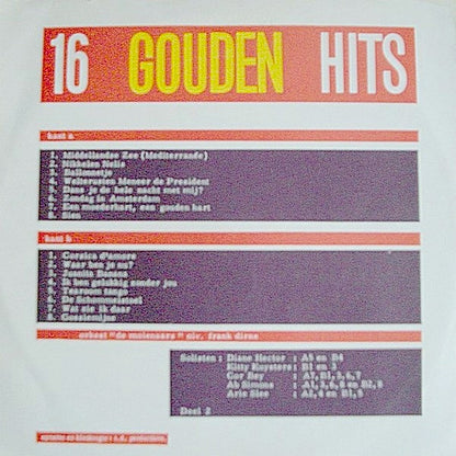 Molenaars - 16 Gouden Nederlandse Hits Deel 2 (LP) Vinyl LP Vinyl Very Good (VG) <br> Hoes Good Plus (G+)