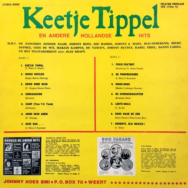 Various - Keetje Tippel En Andere Hollandse Hits (LP) 49595 Vinyl LP Goede Staat