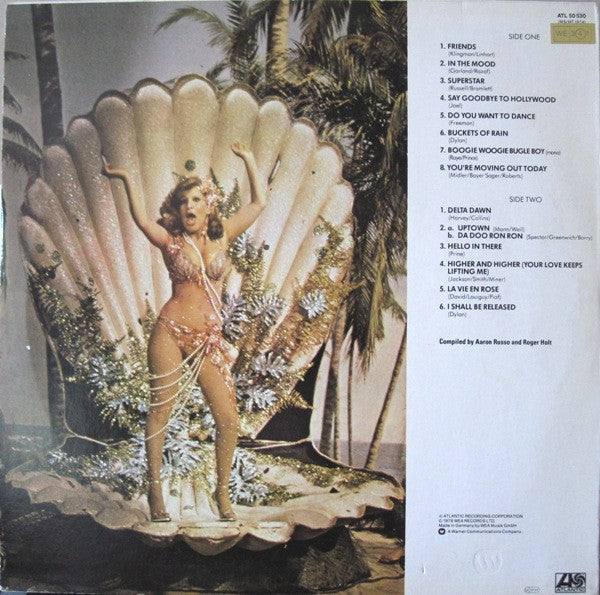 Bette Midler - Bette Midler (LP) Vinyl LP Vinyl Very Good (VG) <br> Hoes Good Plus (G+)