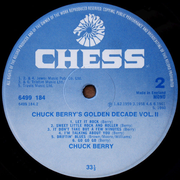 Chuck Berry - Chuck Berry's Golden Decade Vol. 2 (LP) Vinyl LP Dubbel Vinyl Very Good (VG) <br> Hoes Good Plus (G+)