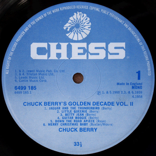 Chuck Berry - Chuck Berry's Golden Decade Vol. 2 (LP) Vinyl LP Dubbel Vinyl Very Good (VG) <br> Hoes Good Plus (G+)