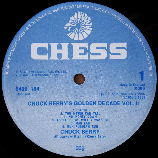 Chuck Berry - Chuck Berry's Golden Decade Vol. 2 (LP) Vinyl LP Dubbel Vinyl Very Good (VG) <br> Hoes Good Plus (G+)