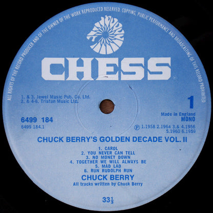 Chuck Berry - Chuck Berry's Golden Decade Vol. 2 (LP) Vinyl LP Dubbel Vinyl Very Good (VG) <br> Hoes Good Plus (G+)