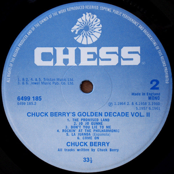 Chuck Berry - Chuck Berry's Golden Decade Vol. 2 (LP) Vinyl LP Dubbel Vinyl Very Good (VG) <br> Hoes Good Plus (G+)