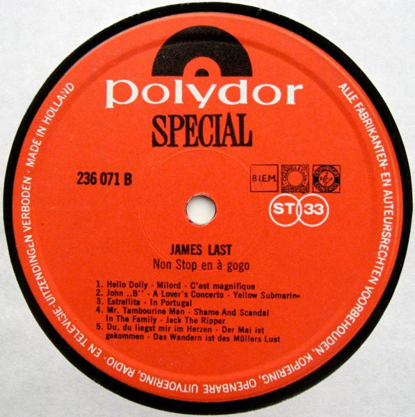James Last ‎- Non Stop & À Gogo (LP) 41296