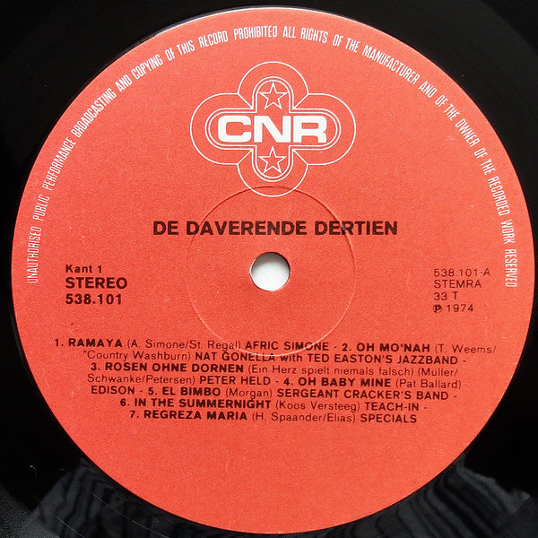 Various - De Daverende Dertien (LP) 49868 47057 Vinyl LP VINYLSINGLES.NL