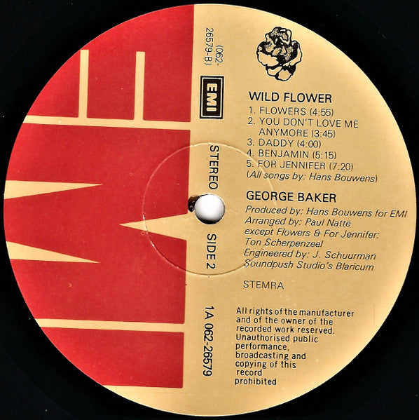 George Baker - Wild Flower (LP) 49921 Vinyl LP Goede Staat