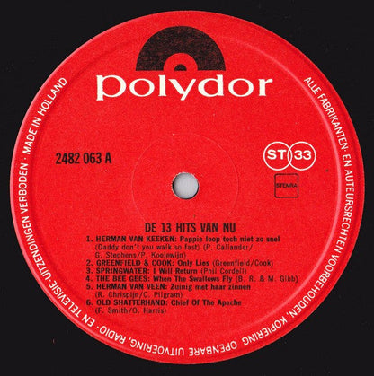 Various - De 13 Hits Van Nu (LP) 49524