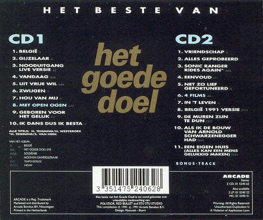 Goede Doel - Het Beste Van Het Goede Doel (CD) Compact Disc Goede Staat "VINYLSINGLES.NL"