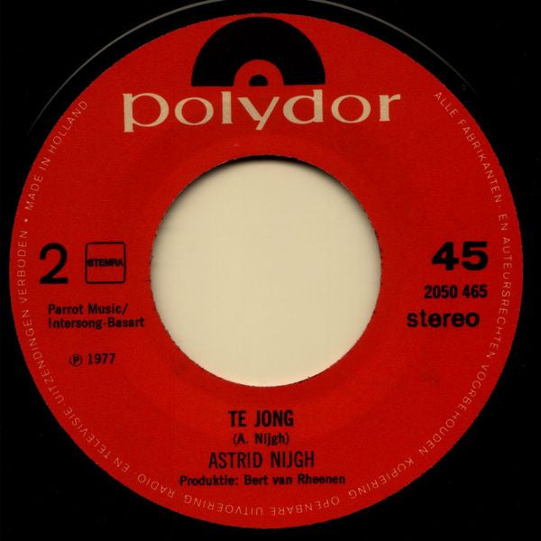 Astrid Nijgh - Zingeman Vinyl Singles