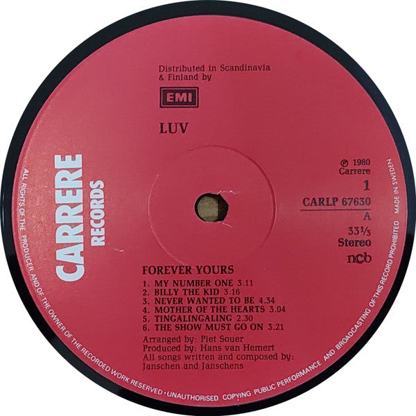 Luv' - Forever Yours (LP) 90056 Vinyl LP