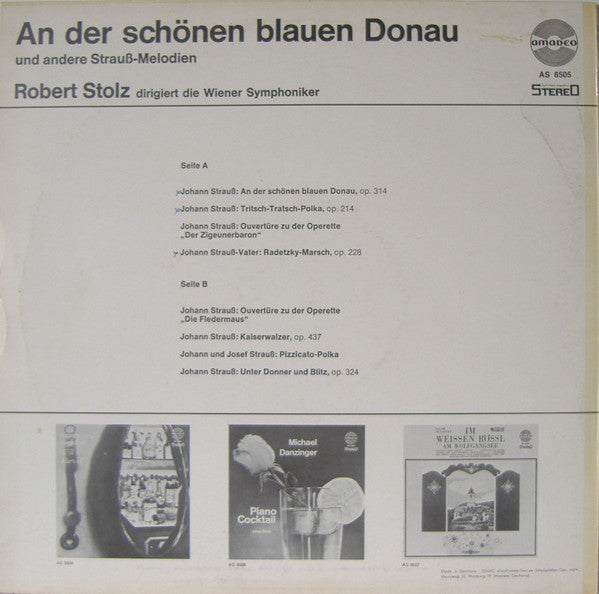 Robert Stolz dirigiert die Wiener Symphoniker - An Der Schönen Blauen Donau (LP) 50640 Vinyl LP Goede Staat