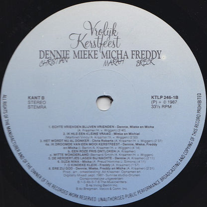 Dennie Christian, Mieke, Micha Marah, Freddy Breck - Vrolijk Kerstfeest (LP)