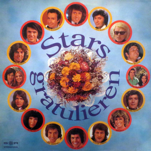 Various - Stars Gratulieren (LP) Vinyl LP Vinyl Very Good (VG) <br> Hoes Good Plus (G+)