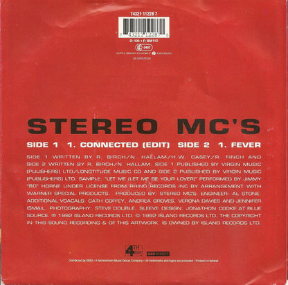 Stereo MC's - Connected 35819 Vinyl Singles Goede Staat