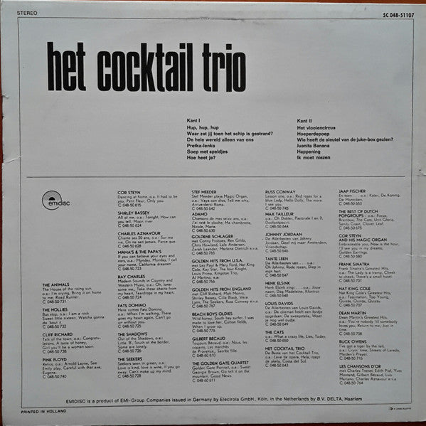 Cocktail Trio - Het Cocktail Trio (LP) (B) Vinyl LP VINYLSINGLES.NL