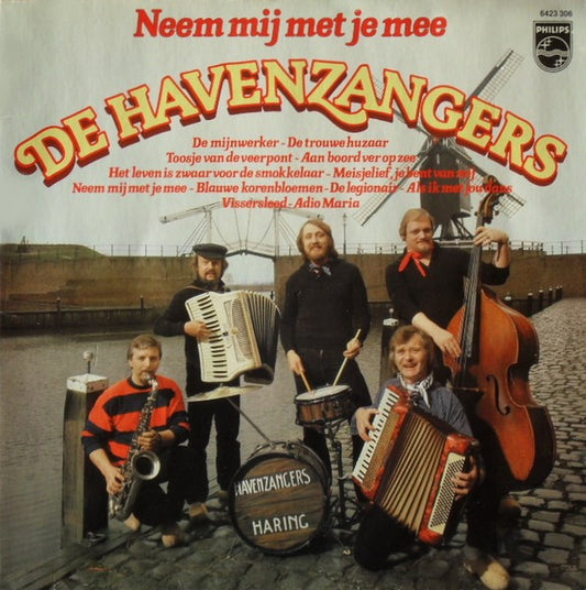 Havenzangers - Neem Mij Met Je Mee (LP) Vinyl LP Vinyl Very Good (VG) <br> Hoes Good Plus (G+)