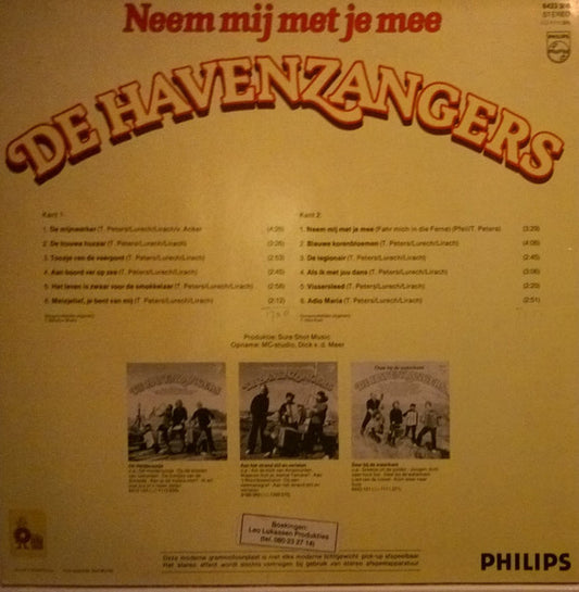 Havenzangers - Neem Mij Met Je Mee (LP) Vinyl LP Vinyl Zeer Goed / Hoesje Goed "VINYLSINGLES.NL"