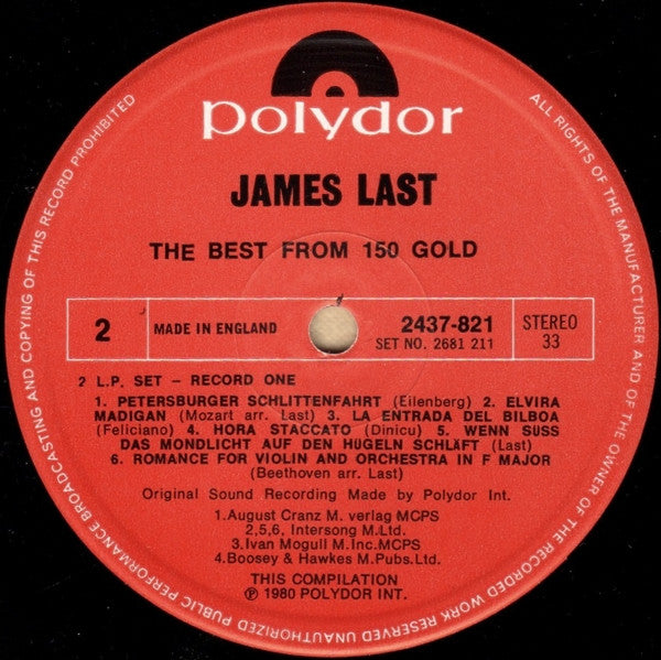 James Last - The Best From 150 Gold (LP) 40974 Vinyl LP Goede Staat