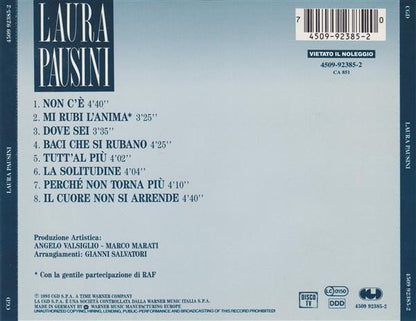 Laura Pausini - Laura Pausini (CD) Compact Disc Goede Staat