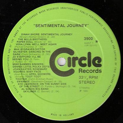 Various - 1945-1980 Sentimental Journey - Feest Van De Bevrijding (LP) Vinyl LP Dubbel Vinyl Very Good (VG) <br> Hoes Good Plus (G+)