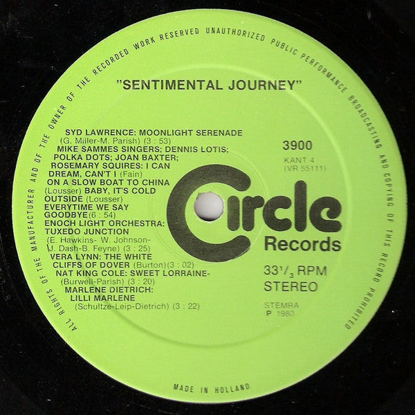 Various - 1945-1980 Sentimental Journey - Feest Van De Bevrijding (LP) Vinyl LP Dubbel Vinyl Very Good (VG) <br> Hoes Good Plus (G+)