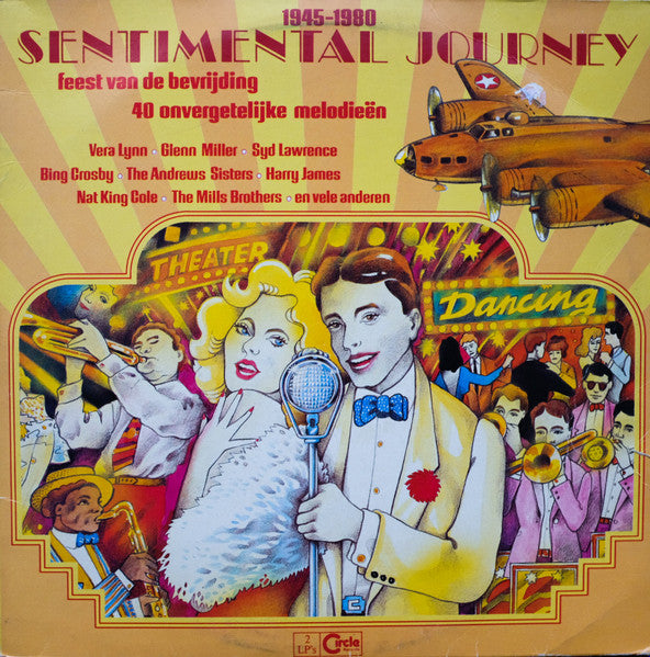 Various - 1945-1980 Sentimental Journey - Feest Van De Bevrijding (LP) Vinyl LP Dubbel Vinyl Very Good (VG) <br> Hoes Good Plus (G+)