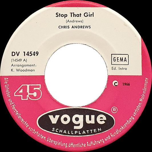 Chris Andrews - Stop That Girl
