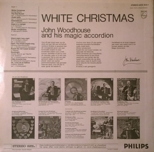 John Woodhouse - White Christmas (LP) Vinyl LP Vinyl Zeer Goed / Hoesje Goed "VINYLSINGLES.NL"