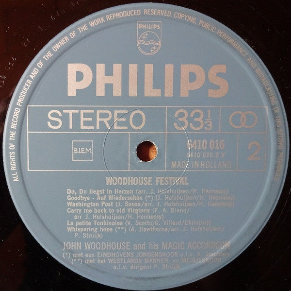 John Woodhouse - Woodhouse Festival (LP) 40848 Vinyl LP Goede Staat