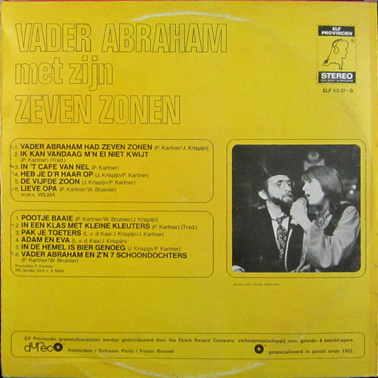Vader Abraham En Zijn Goede Zonen - Vader Abraham Met Zijn Zeven Zonen (LP) Vinyl LP Vinyl Zeer Goed / Hoesje Goed "VINYLSINGLES.NL"