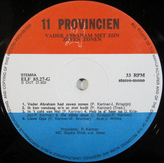Vader Abraham En Zijn Goede Zonen - Vader Abraham Met Zijn Zeven Zonen (LP)