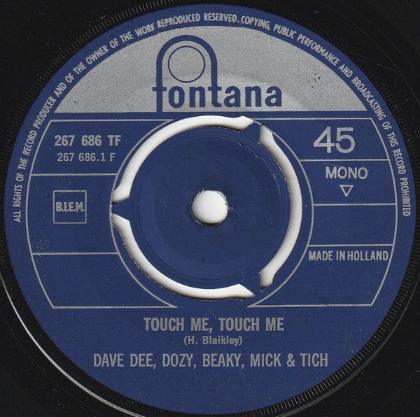 Dave Dee, Dozy, Beaky, Mick & Tich - Touch Me, Touch Me 38735 Vinyl Singles Goede Staat