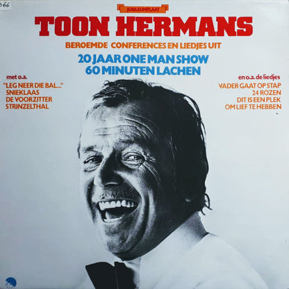 Toon Hermans - Beroemde Conferences En Liedjes Uit 20 Jaar One Man Show 60 Minuten Lachen (LP) Vinyl LP Vinyl Very Good (VG) <br> Hoes Good Plus (G+)