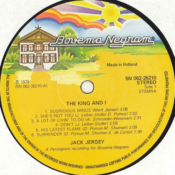 Jack Jersey - The King And I (LP) 41046 Vinyl LP VINYLSINGELS.NL