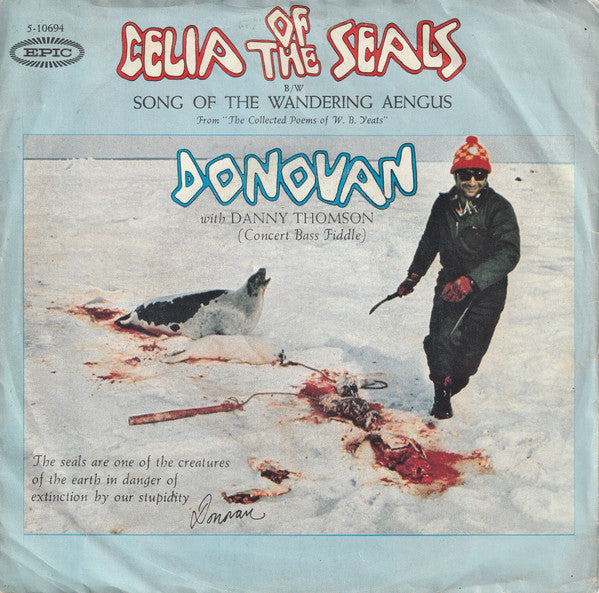 Donovan With Danny Thompson - Celia Of The Seals Vinyl Singles Vinyl Very Good (VG) <br> Hoes Good Plus (G+)