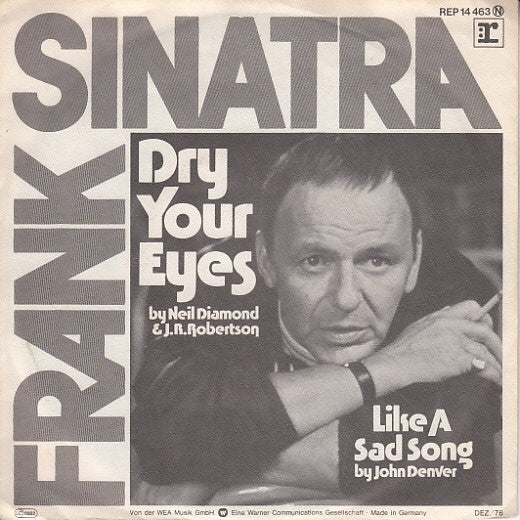 Frank Sinatra - Dry Your Eyes 36363 Vinyl Singles Zeer Goede Staat
