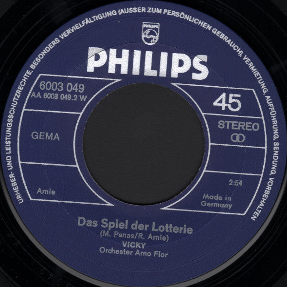 Vicky Leandros - St. Tropez - Gitarren Bei Nacht Vinyl Singles Media VG+ / Sleeve Generic