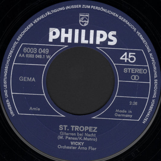 Vicky Leandros - St. Tropez - Gitarren Bei Nacht Vinyl Singles Media VG+ / Sleeve Generic