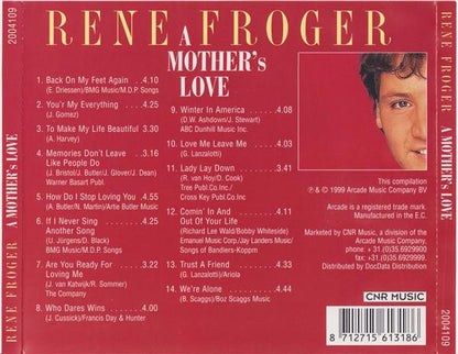 René Froger - A Mother's Love (CD) 71126 Compact Disc Goede Staat