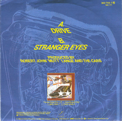 Cars - Drive Vinyl Singles Vinyl Very Good (VG) <br> Hoes Good Plus (G+)