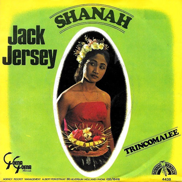 Jack Jersey - Shanah Vinyl Singles Vinyl Very Good (VG) <br> Hoes Good Plus (G+)
